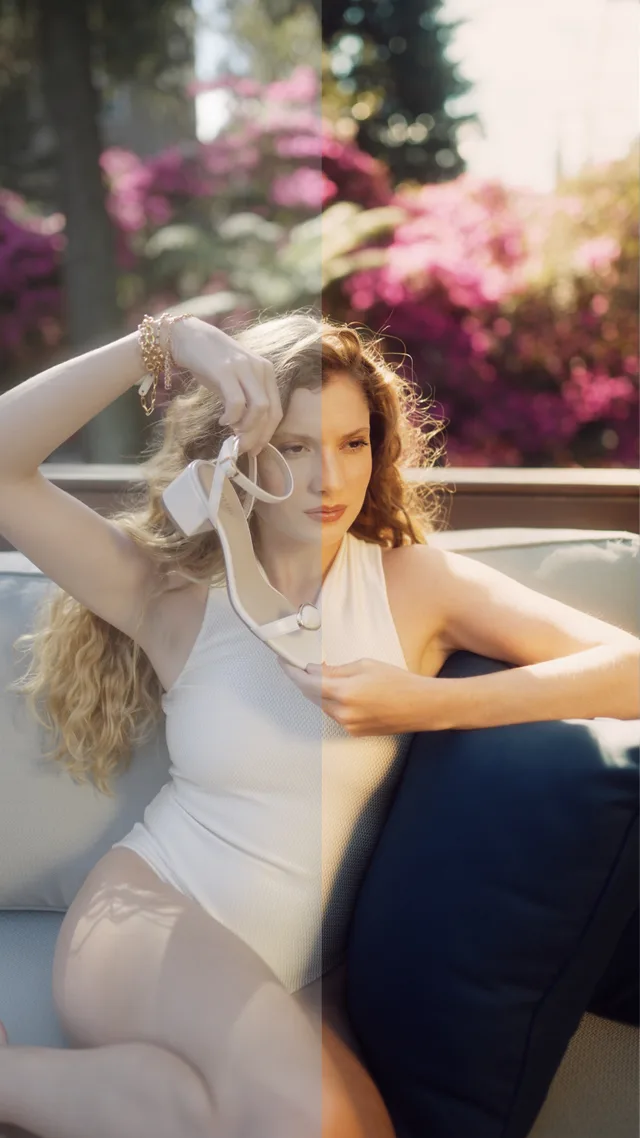 Comparativo antes e depois do Look 05